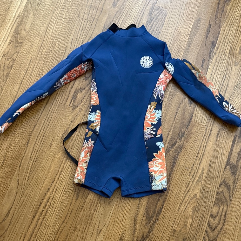 Rip Curl Navy Floral Kids SPRING WETSUIT